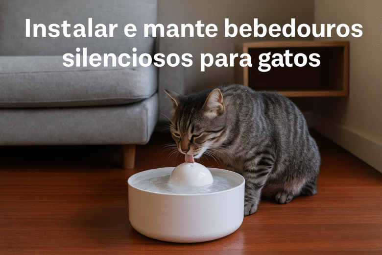 Bebedouros Silenciosos para Gatos em Quartos Pequenos Conforto, Saúde e Tranquilidade