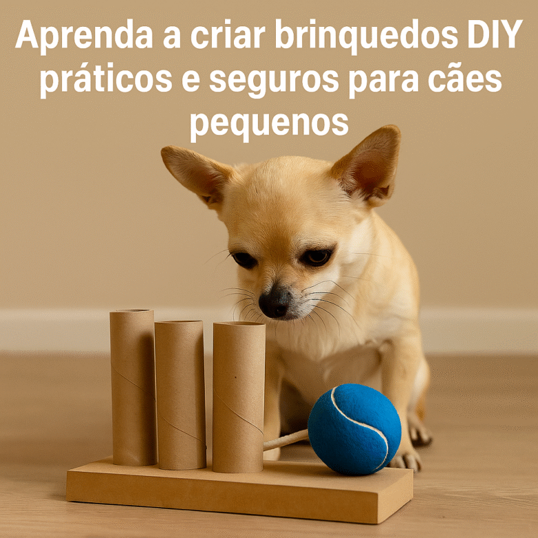Brinquedos DIY para Entreter Cães Pequenos Sem Bagunça