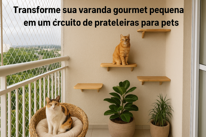 Como Criar um Circuito de Prateleiras Pet para Varandas Gourmet Pequenas