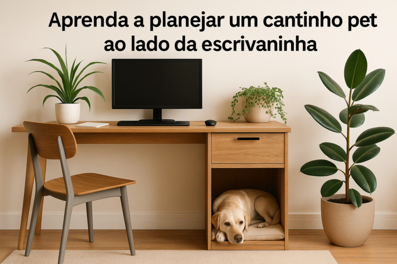 Como Criar um Espaço Pet ao Lado da Escrivaninha em Studios