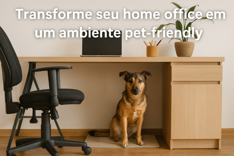 Estação Pet sob a Mesa Home Office e Bem-Estar Animal