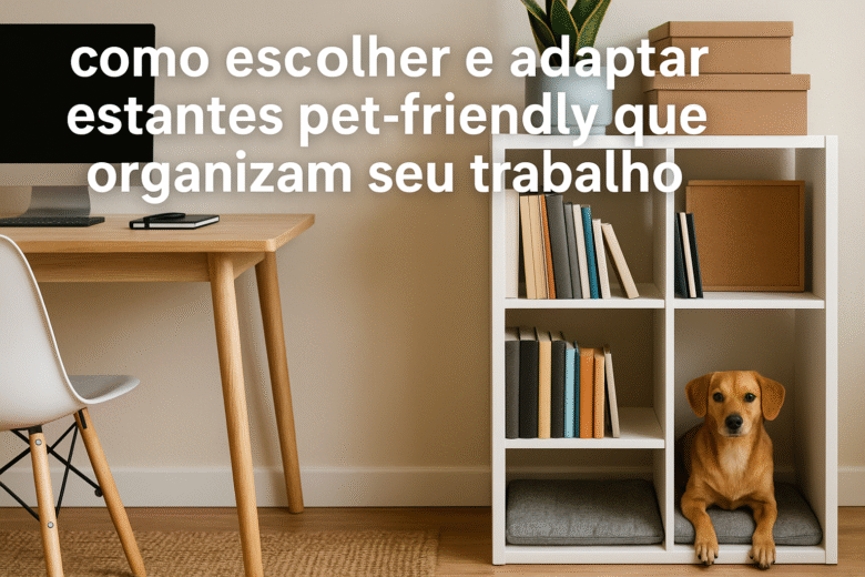 Estantes Pet-Friendly Organize Materiais de Trabalho e Crie um Cantinho Seguro para Seu Pet