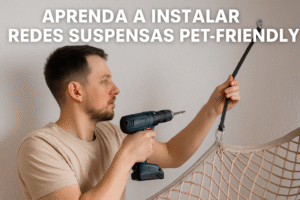 Guia de Instalação de Redes Suspensas Pet-Friendly sem Perfuração