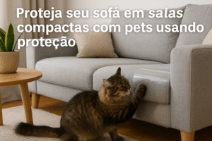 Proteção Transparente de Sofá Contra Arranhões em Sala Compacta Guia Completo para um Ambiente Harmônico