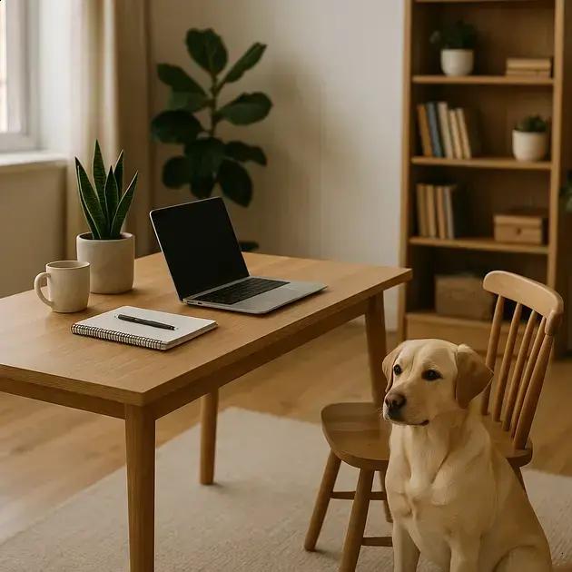 Home Office + Pet: Como Criar Ambientes Que Ajudam a Manter a Produtividade