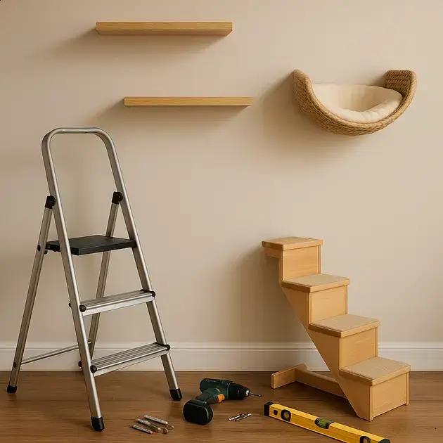 Instalação Segura: Como Fixar Prateleiras e Escadas Pet Sem Danificar a Parede