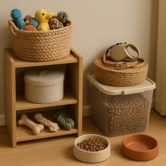 Organização Total: Onde Guardar Brinquedos, Ração e Acessórios do Pet em Apartamentos