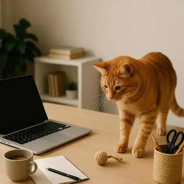 Seu Pet Sobe na Mesa Enquanto Você Trabalha? Veja Como Redirecionar Essa Energia