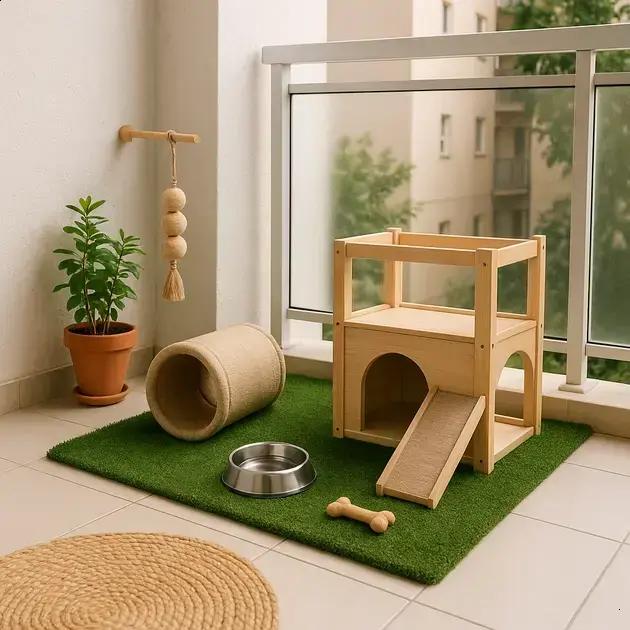 Varandas Micro? Como Criar um Mini Playground Pet Sem Perder Espaço Útil